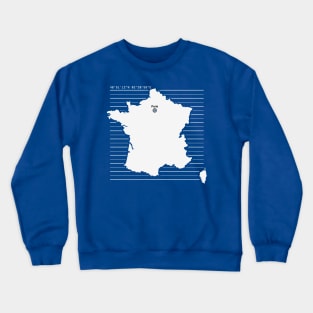 Paris City Map Crewneck Sweatshirt